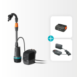 Gardena akumulatora darbināms sūknis mucai 2400 ComfAuto 18V P4A komplekts