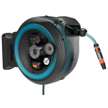 Gardena PowerRoll XL sienas kasete 35 m garai šļūtenei, tirkīza krāsā – bez akumulatora