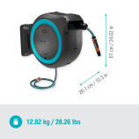 Gardena PowerRoll XL sienas kasete 35 m garai šļūtenei, tirkīza krāsā – bez akumulatora