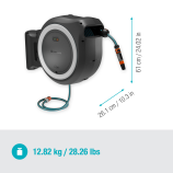 Gardena PowerRoll XL sienas turētājs 35 m garai šļūtenei, balts – bez akumulatora