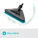 Gardena Cleansystem cietā elastīgā rokas suka, tīrīšanas suka, izturīgas virsmas
