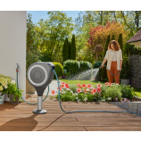 Gardena terases šļūtenes kaste RollUp M, 20 m šļūtene, balta, automātiska uzvijšana