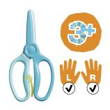 Fiskars mācību šķēres, tirkīza 3+ 1064068