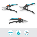 Gardena dārza šķēres PremiumCut Flex, ar diviem asmeņiem, dārza šķēres, zaļajiem zariem, 24 mm