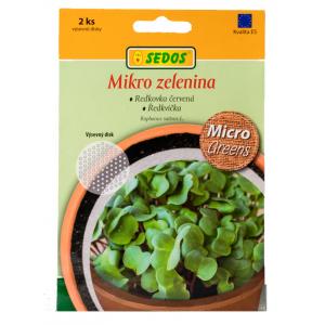 Mikrozaļumi redīsi sarkanie