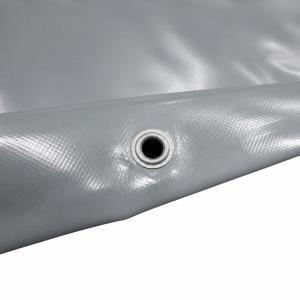 Pvc brezenta pārklājums pelēks 900 g/m2