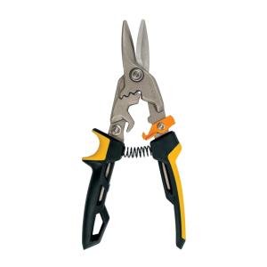 Fiskars PowerGear lokšņu metāla šķēres, taisnas 1027207