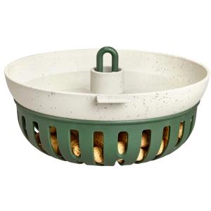 Barotava lapu sēklu bumbiņām/dzirdinātājs Essential feeder bowl leaf green 16 cm