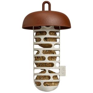 Organic suet ball feeder chestnut brown 12 cm barības trauks tauku bumbiņām