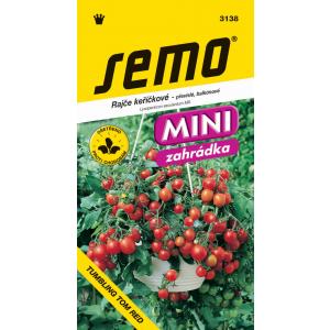 Semo Tomātu krūms, kas pārsedz Tumbling Tom sarkano 10s