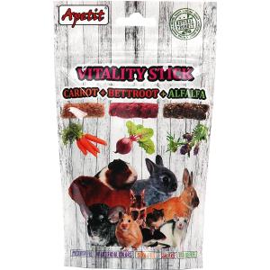 Apetit grauzēju burkānu, biešu un lucernas nūjiņas Vitality Stick 120 g
