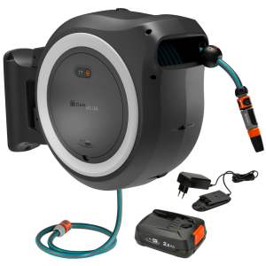 Gardena PowerRoll XL sienas kārba 35 m garai šļūtenei, balta – komplekts