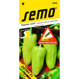 Sēklas Zaļo aso piparu F1 Ostry F1 ātrais lauks 15s SHU 650