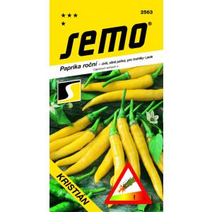 Sēklas Zaļie asie čili pipari Christian yellow quick field 0,4 g SHU 55 000